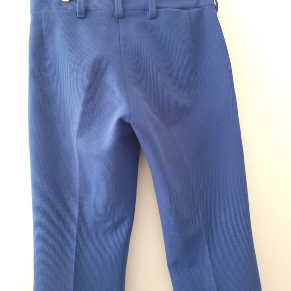 Vintage Mens Pants 50s Blue Esquire Sportswear Textured Wash and Wear 36 x 29.5 - Picture 6 of 11